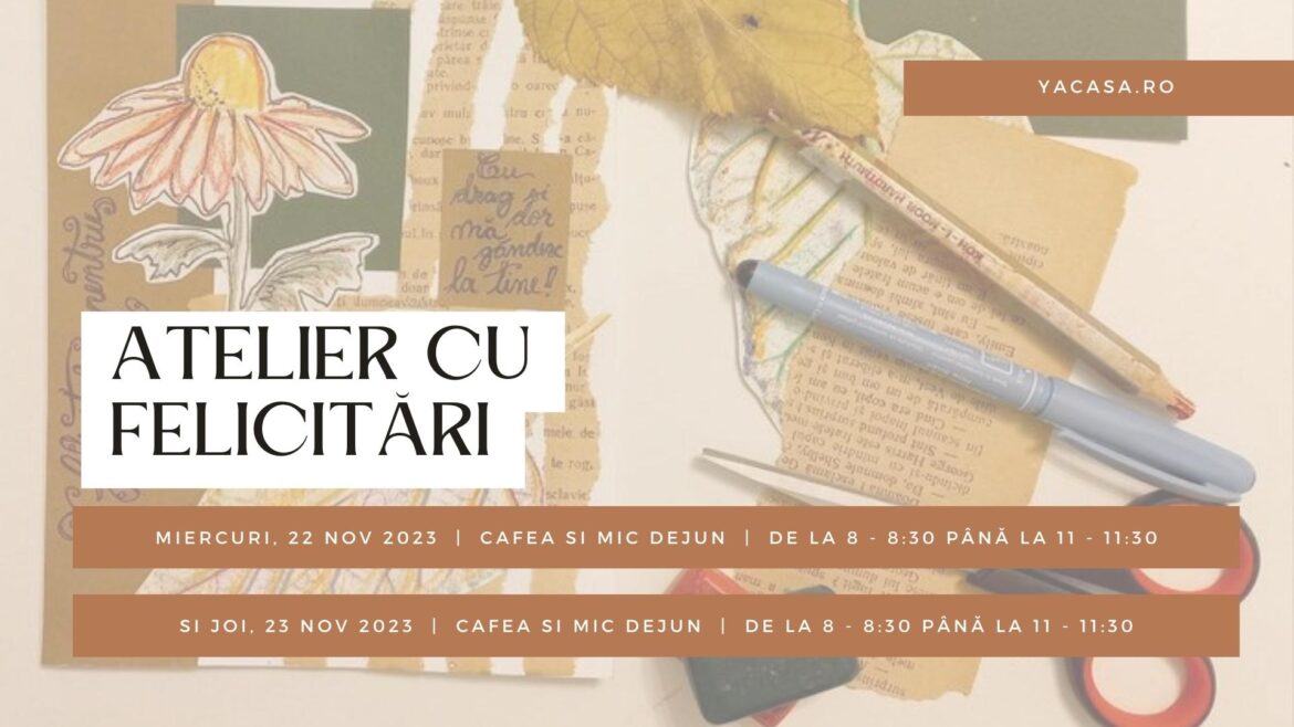 Atelier de facut felicitari bricolaj nov